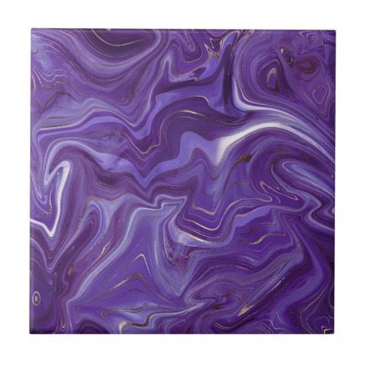 Carreau Design Funky Super Courbes violettes marbre 5-6 (Devant)