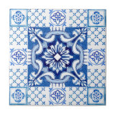 Carreau Design italien méditerranéen en tuile transparent (Devant)