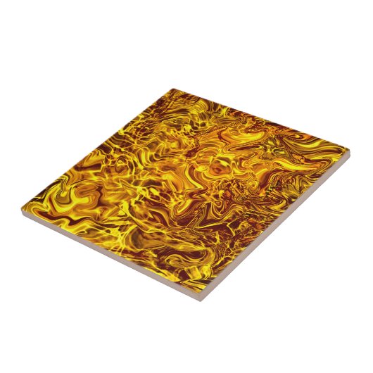 Carreau design jaune (Côté)