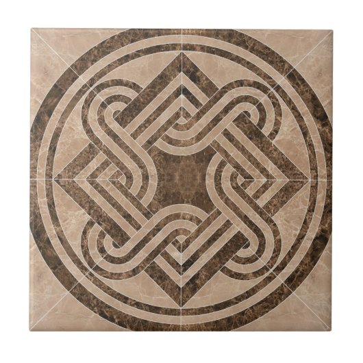 Carreau Design marron antique (Devant)