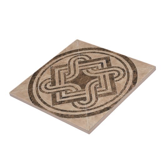 Carreau Design marron antique (Côté)