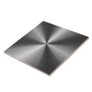 Carreau Design métallique brillant gris en acier inoxydabl