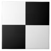 Carreau Design moderne noir et blanc (Devant)