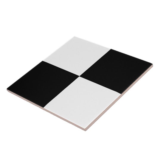 Carreau Design moderne noir et blanc (Côté)