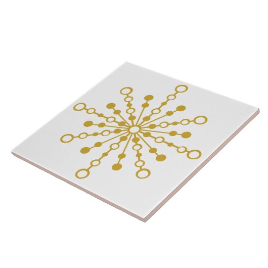 Carreau Design moderne rétro atomique du milieu du siècle (Côté)