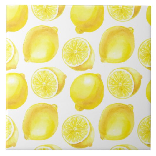 Carreau Design motif citron (Devant)