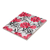 Carreau Design Motif d'illustrations de rose rouge (Côté)