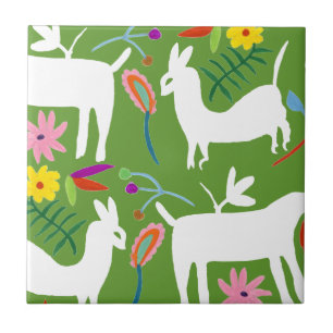 Carreau Design Otomi moderne   Llama Donkey Design