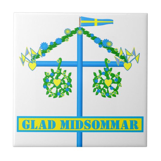 Carreau design scandinave, Glad midsommar (Devant)