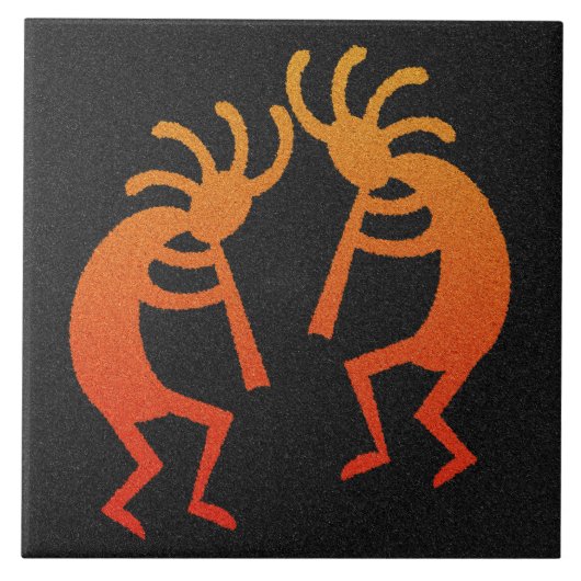 Carreau Design sud-ouest de Kokpelli (Devant)