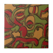 Carreau Design unique de Hiéroglyphes maya (Devant)