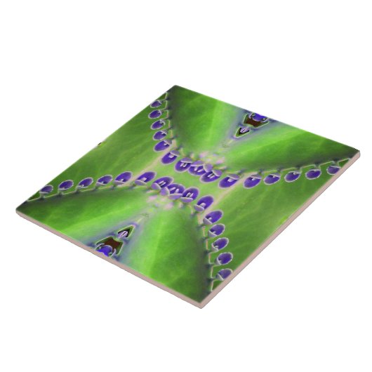 Carreau Design vert et violet (Côté)