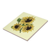 Carreau Design vintage de tournesol (Côté)