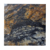 Carreau Design Zen Black et Gold Quartzite Crystal Print (Devant)