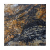 Carreau Design Zen Black et Gold Quartzite Crystal Print (Devant)