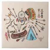 Carreau Designs amérindiens (Devant)