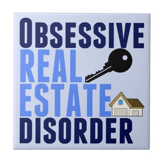 Carreau Désordre obsédant d'immobiliers drôle (Devant)