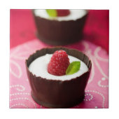 Carreau Dessert blanc de mousse de chocolat (Devant)