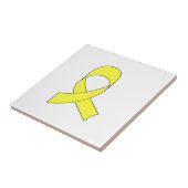 Carreau Dessin à ruban jaune (Côté)