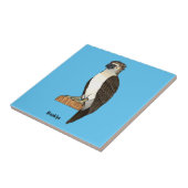 Carreau dessin animé d'aigle des Philippines (Côté)