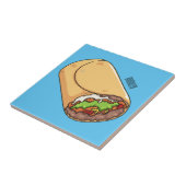 Carreau dessin animé de Burrito (Côté)