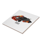 Carreau dessin animé de Kart racing (Côté)