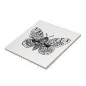 Carreau Dessin Brahmin moth (Côté)