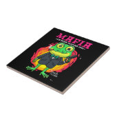 Carreau dessin de grenouille mafia illustration avec t-shi (Côté)