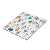 Carreau Dessin de mouton coloré (Côté)