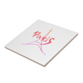 Carreau Dessin de Paris Eifel Tour Eiffel (Côté)