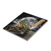 Carreau Dessin Dragon et Imaginaire Lune (Côté)