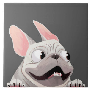 Carreau Dessin Français Bulldog