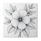 Carreau Dessin noir et blanc (Devant)