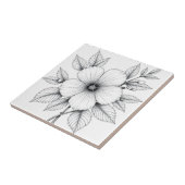 Carreau Dessin noir et blanc (Côté)