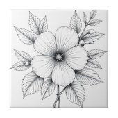 Carreau Dessin noir et blanc