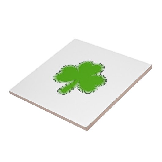 Carreau Dessin Shamrock de Saint Patrick (Côté)