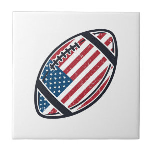 Carreau Dessin vectoriel vintage de football américain pat