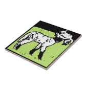 Carreau Dessous de verre animal de coupe victorien frappan (Côté)