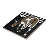 Carreau Dessous de verre animal de coupe victorien frappan (Côté)