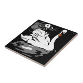 Carreau Dessous de verre animal de coupe victorien frappan (Côté)