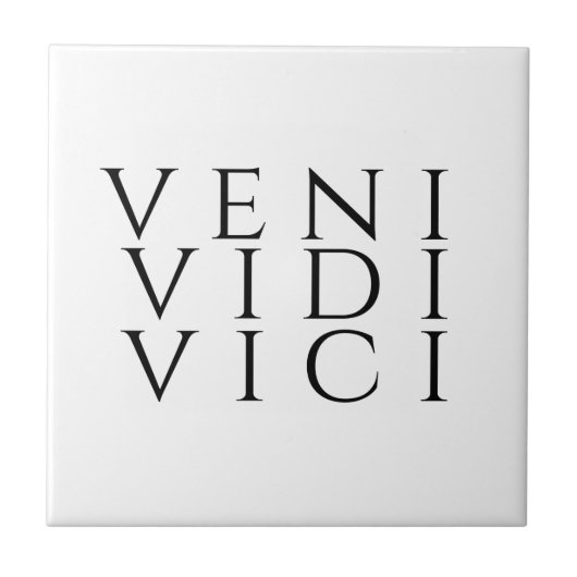 Carreau Dessous de verre Veni Vidi Vici (Devant)