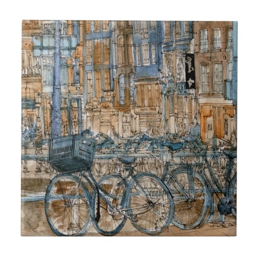 Carreau Destinations | Aquarelle New York City View (Devant)