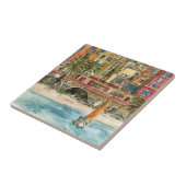 Carreau Destinations | Watercolor Beach & Bâtiments (Côté)