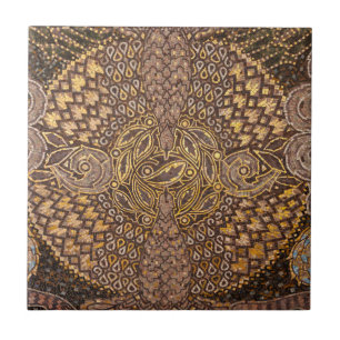 Carreau Détail de mosaïque jaune, Allemagne