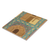 Carreau Détail des arcades de cour dans le Medrese-i-S (Côté)