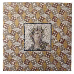 Carreau Détail d'un panneau de plancher romain de mosaïque