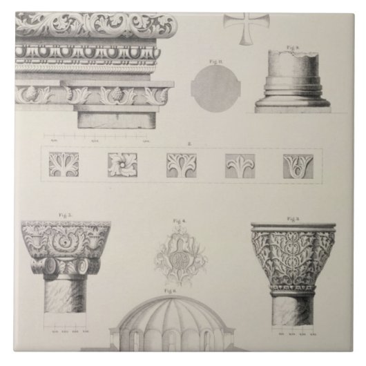 Carreau Détails en coupe et architecturaux de Kutciuk (Devant)