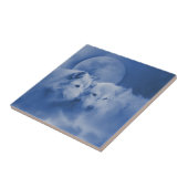 Carreau Deux Beaux Loups Soulmates Art (Côté)