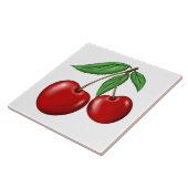 Carreau Deux Cerises Fruitées Rouges (Côté)