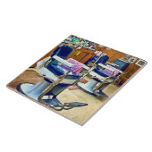 Carreau Deux Chaises En Barbier Avec Capuchons En Barbre R (Côté)